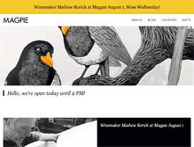 Tablet Screenshot of magpiecafe.com
